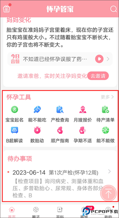怀孕管家截图
