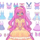 月亮故事装扮女孩