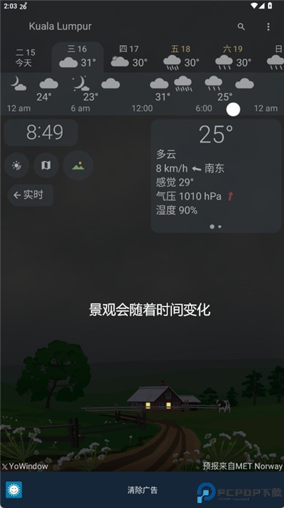 yowindow天气
