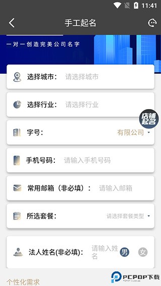 公司起名测名软件截图