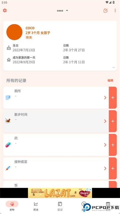 宠物笔记软件