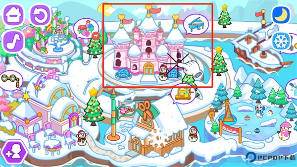 冰雪公主世界城堡娃娃屋派对
