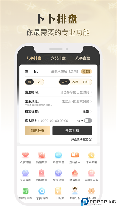 卜卜排盘截图