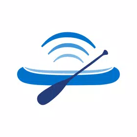 blue canoe