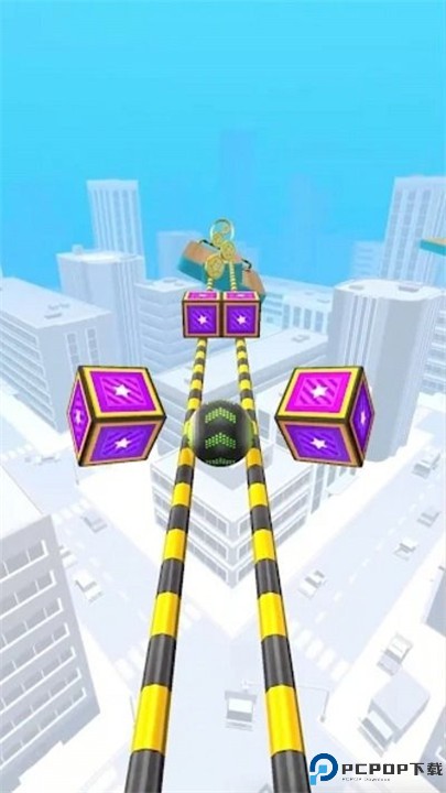 天空滚动的球球