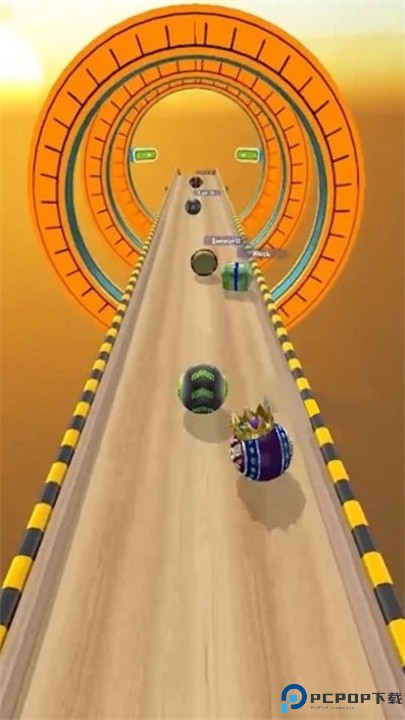 天空滚动的球球