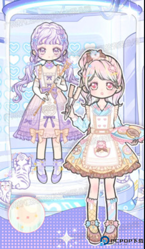 托卡粉彩少女换装