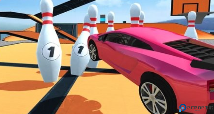 汽车特技加速3d