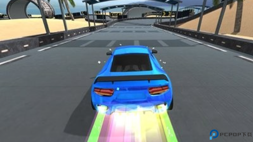 汽车特技加速3d