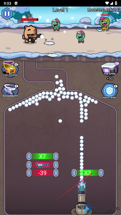 雪球子弹倍增器