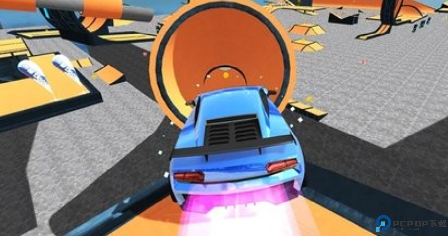 汽车特技加速3d