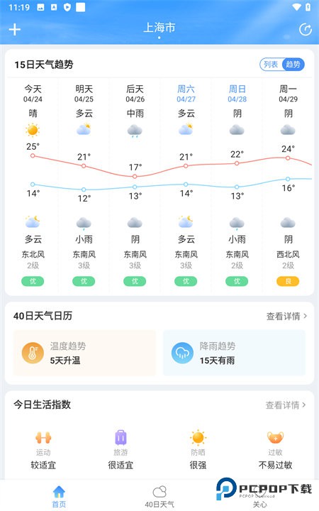 彩虹天气预报手机版v2.8.6