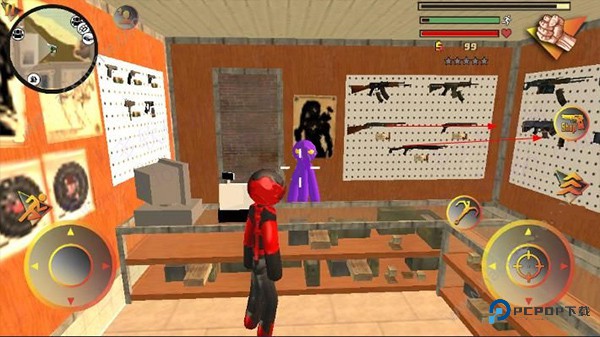 火柴人绳索英雄汉化版