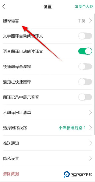 彩云小译旧版怎样切换语言3