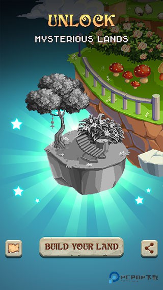 像素艺术彩色岛