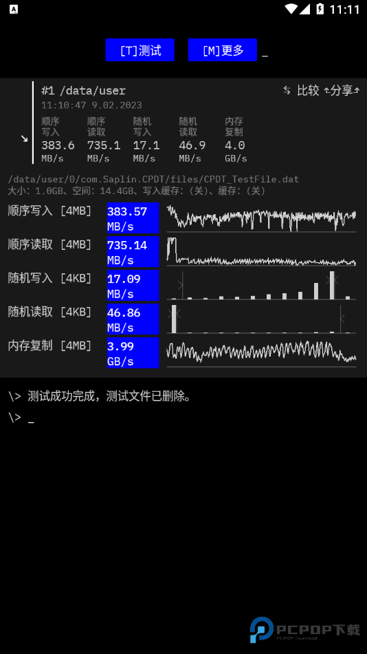 Cross Platform Disk Test app