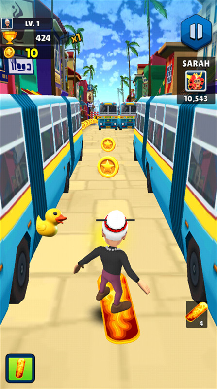 愤怒的老奶奶玩跑酷