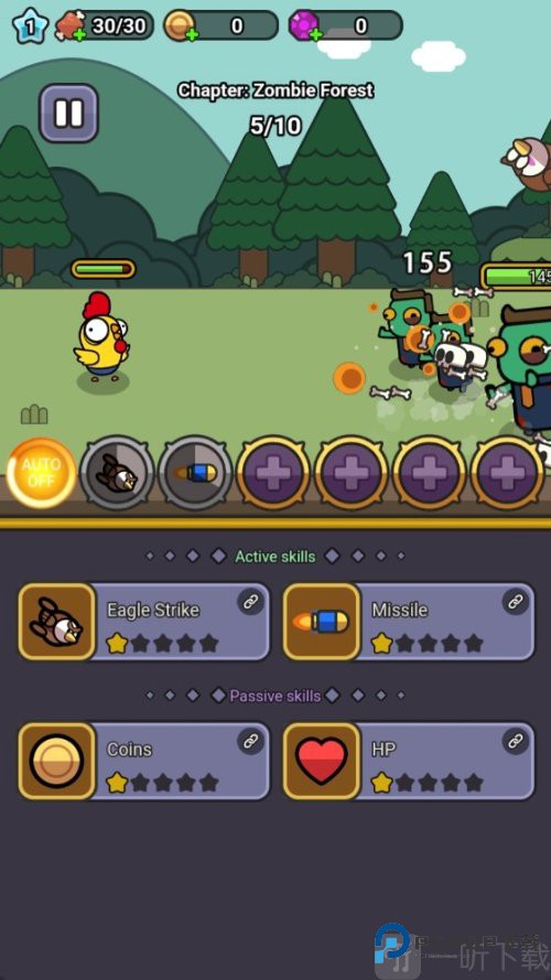 小鸡卫士大战僵尸