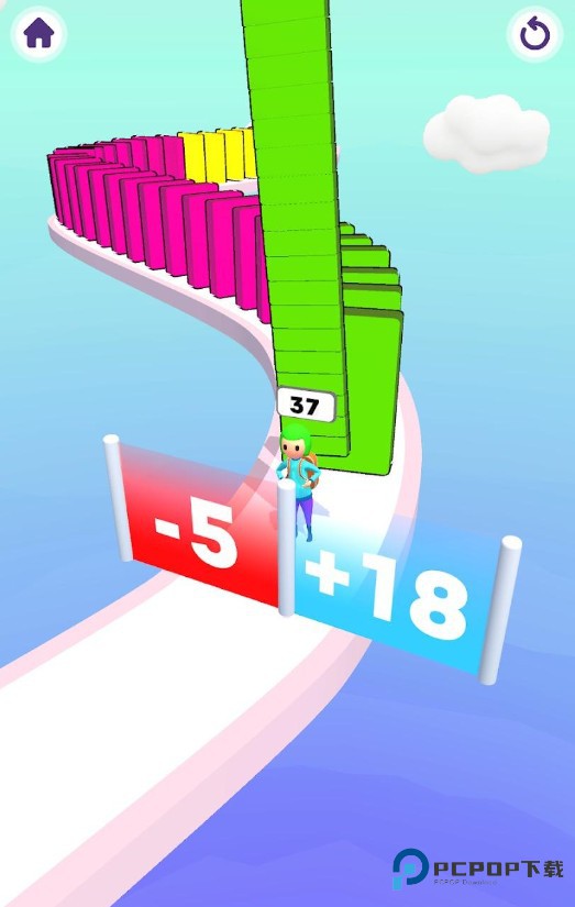 多米诺骨摆放跑