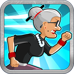 愤怒的老奶奶玩跑酷