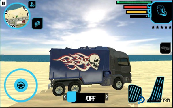 卡车司机城市粉碎