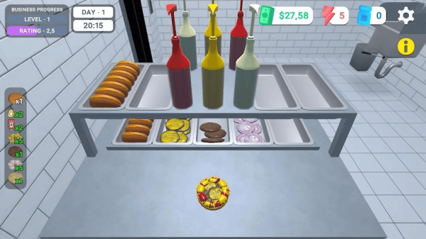 我的汉堡店模拟器