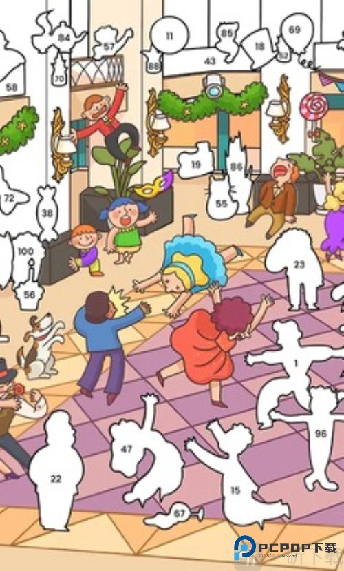 贴纸书按数字涂色