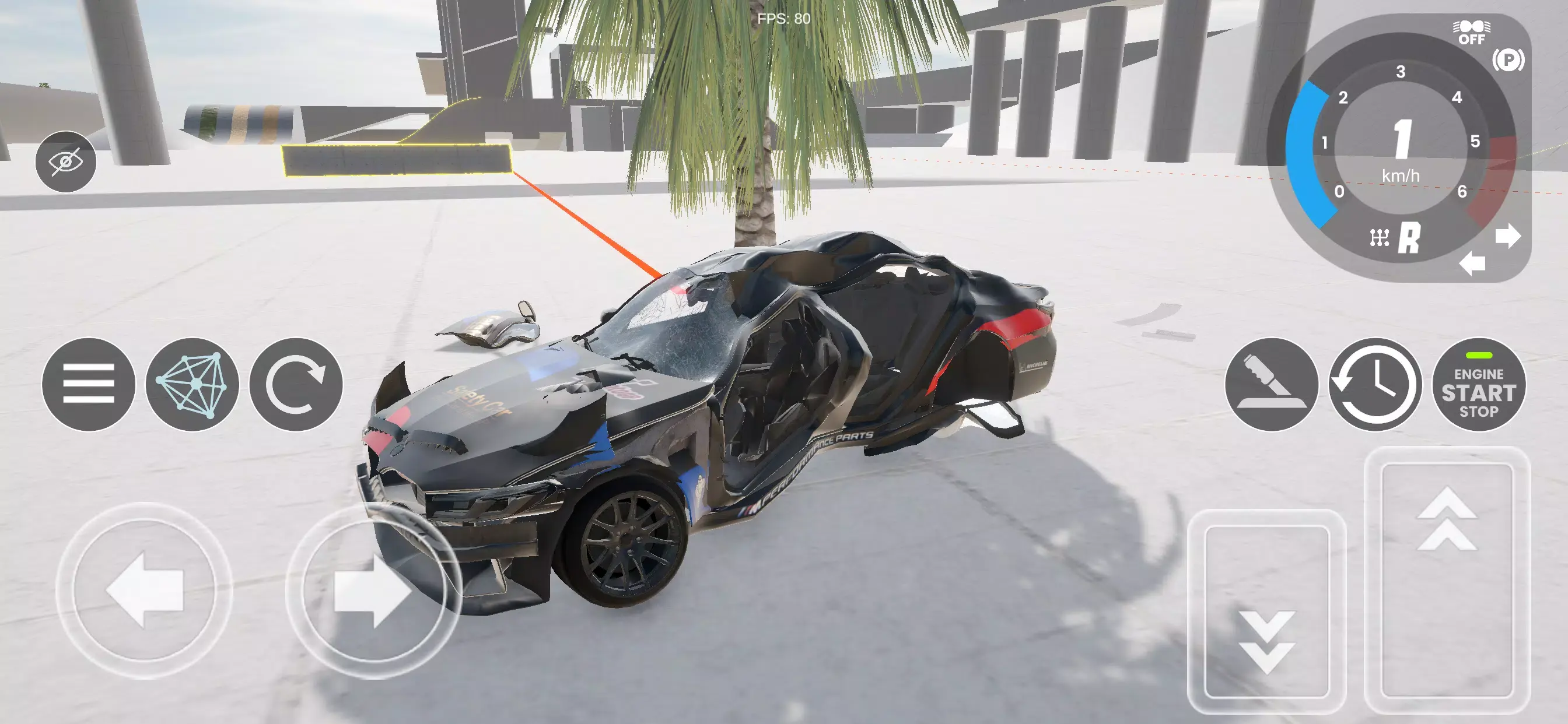 汽车碰撞沙盒模拟游戏玩法1