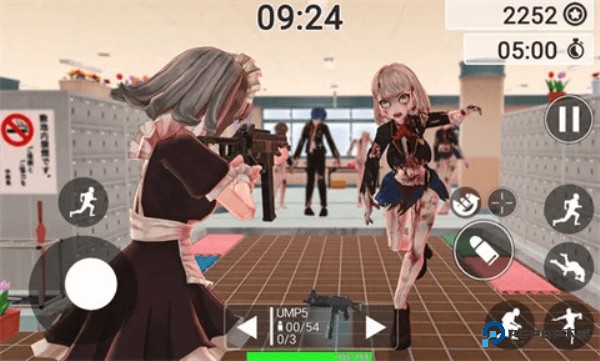 动漫女孩僵尸猎人现场