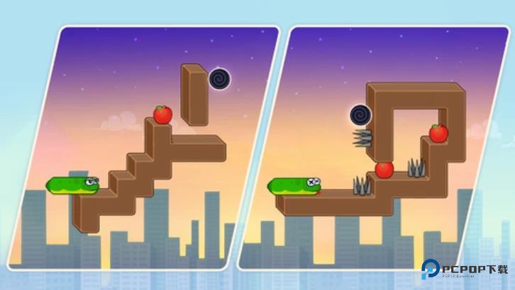 贪吃蛇谜题滑行进食