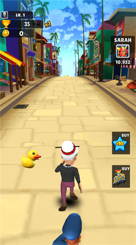 愤怒的老奶奶玩跑酷