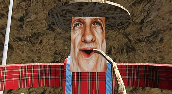 挖掘机里腌萝卜