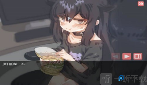 阴暗房间里的孤独女孩