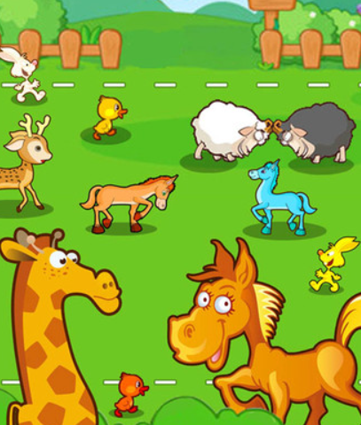 儿童动物运动会游戏