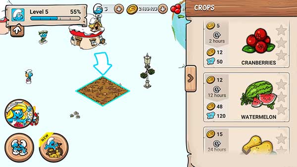 蓝精灵村庄手游游戏玩法-2