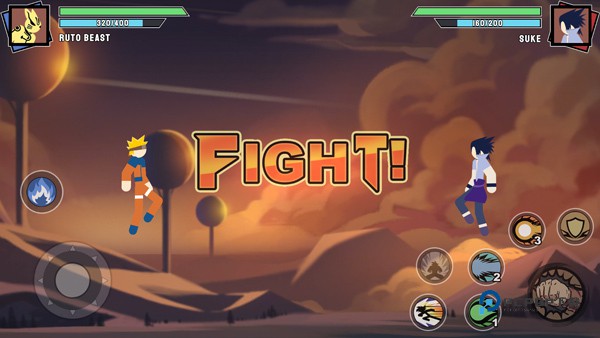 火柴人忍者格斗游戏