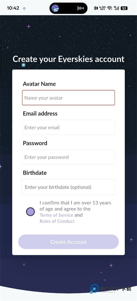 永远的天空虚拟装扮国际服
