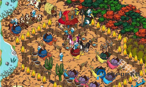 蓝精灵村庄中文版