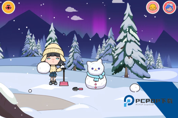 米加小镇雪山树屋