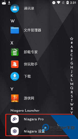 niagara launcher最新版主题设置界面