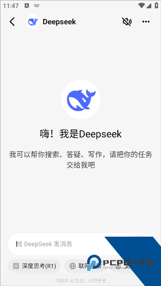 问小白deepseek满血版使用界面演示图