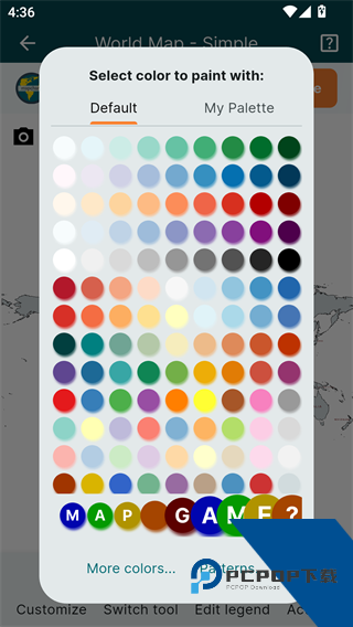 MapChart地图填色
