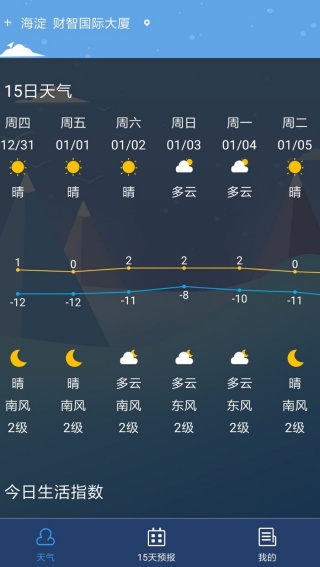 精准天气预报