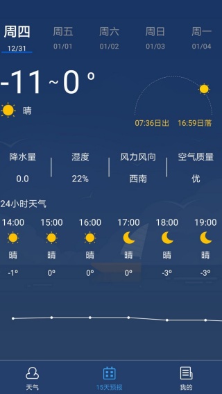 精准天气预报