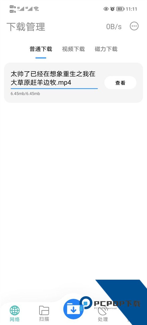 下载工具箱下载文件查看界面