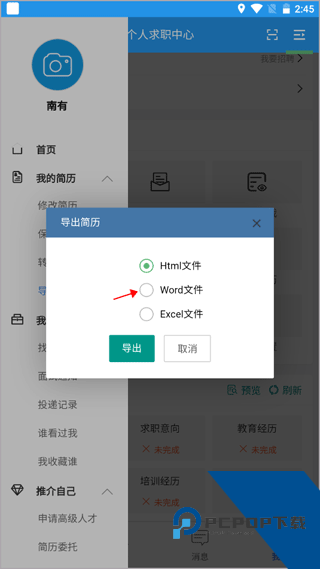 医堆医学人才网简历格式选择示例