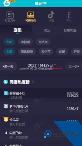 酷云EYE实时收视率软件下载v2.0
