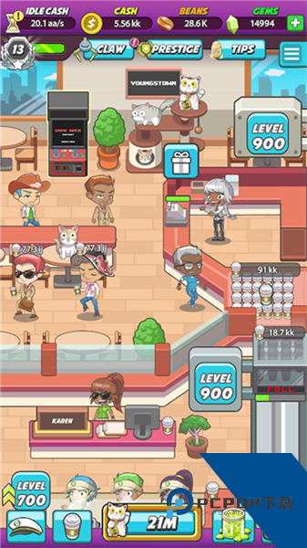 懒散的咖啡师大亨无限金币版 内购版v1.018.010